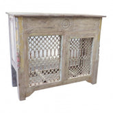 Antique Carved Jali Counter Table A